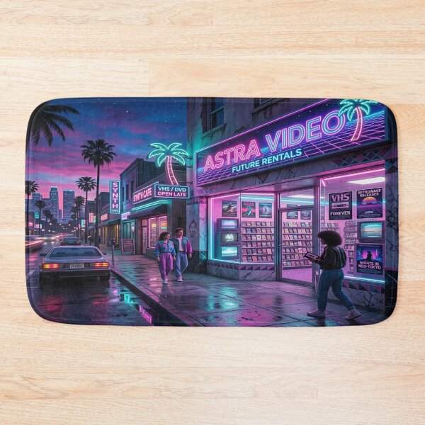 Item preview, A Neon Vaporwave Street Scene designed and sold by Solomon-Ent-144.