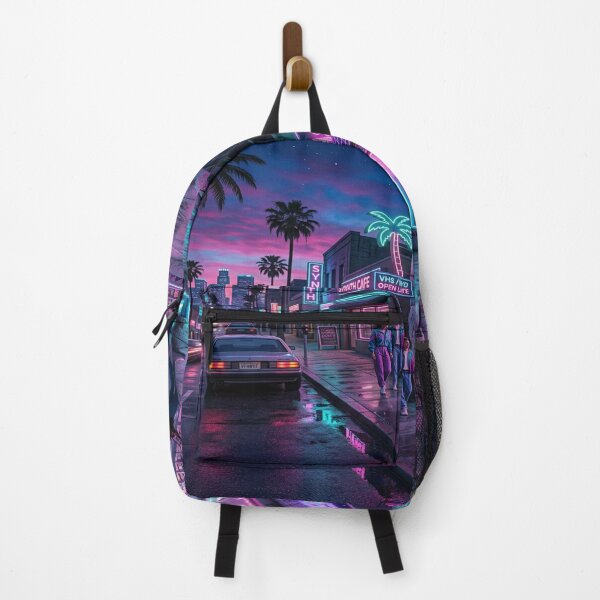 Item preview, A Neon Vaporwave Street Scene designed and sold by Solomon-Ent-144.