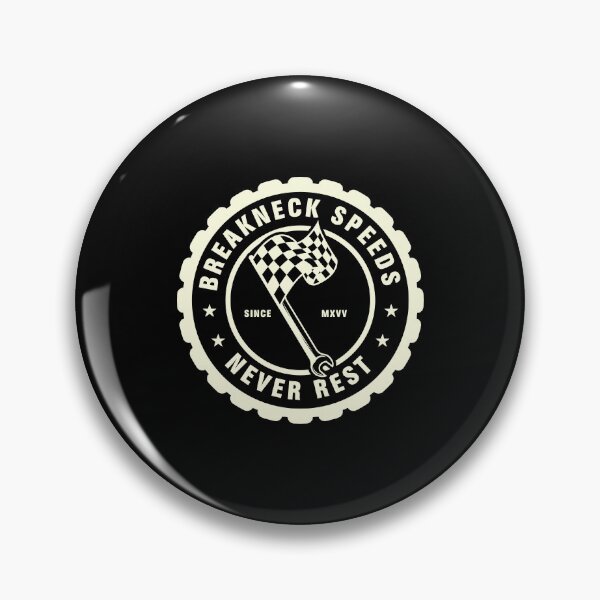Item preview, Breakneck Speeds Vintage Racing Garage Badge designed and sold by FitNow.