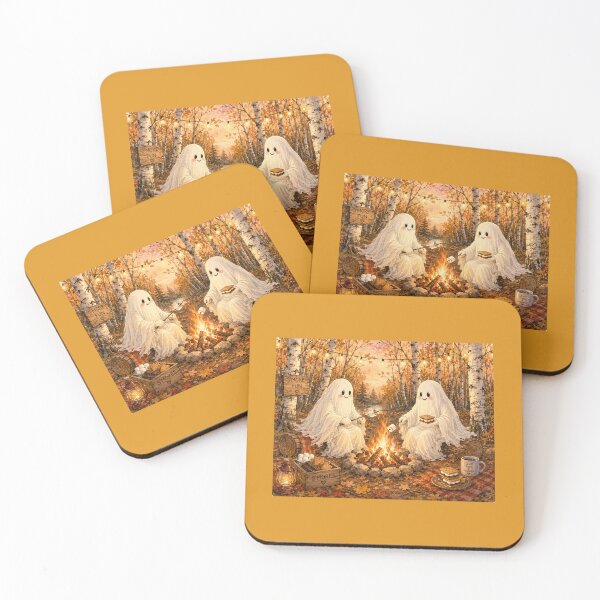 Item preview, Ghosts Making S'mores by the Campfire designed and sold by Novel Works Studio.