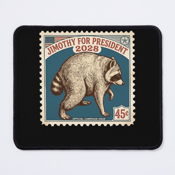Item preview, Jimothy For President 2028 Raccoon Election Stamp designed and sold by d247.