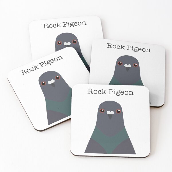 Item preview, Cute Rock Pigeon Face designed and sold by Rebeccatiana.nz.