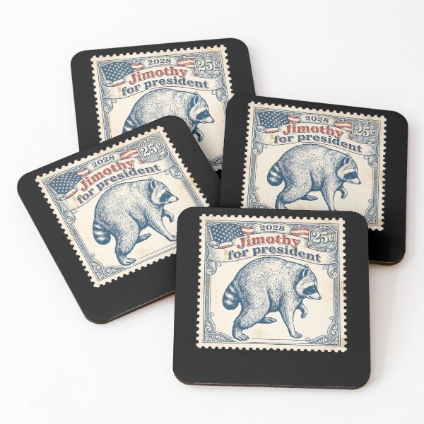 Item preview, Jimothy for President 2028 Raccoon Election Stamp designed and sold by d247.