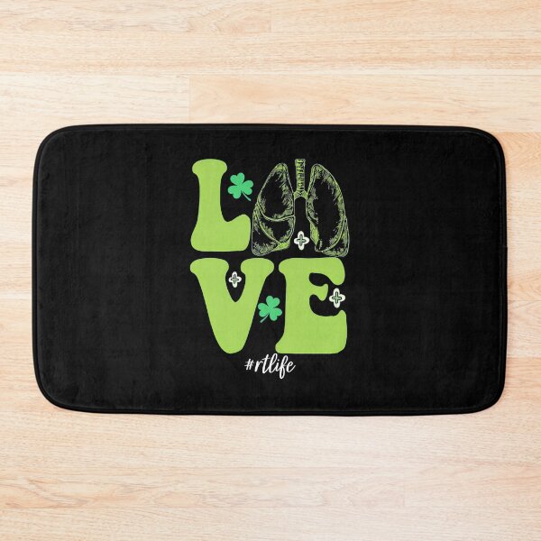 Item preview, LOVE Lungs Shamrock RT Life Retro Groovy Design designed and sold by lupkinsdhiatt.