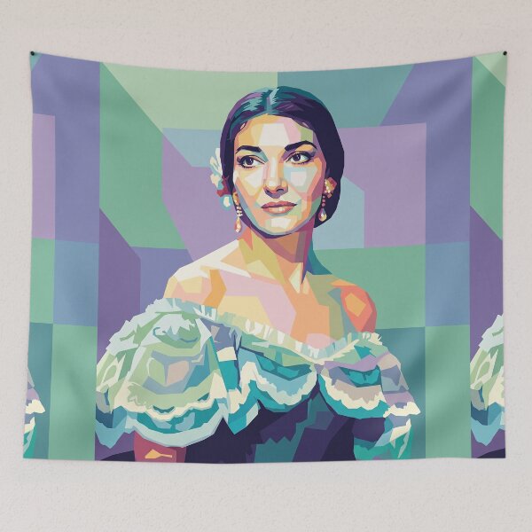 Item preview, Maria Callas Colorful Pop Art designed and sold by SiksisArt.