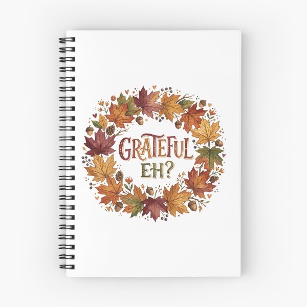 Item preview, Grateful Eh Canadian Thanksgiving Maple Leaf Wreath designed and sold by larbimalki.