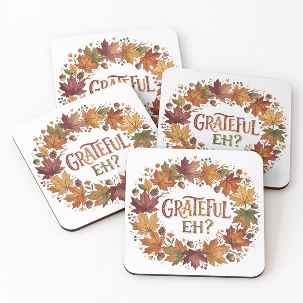 Item preview, Grateful Eh Canadian Thanksgiving Maple Leaf Wreath designed and sold by larbimalki.