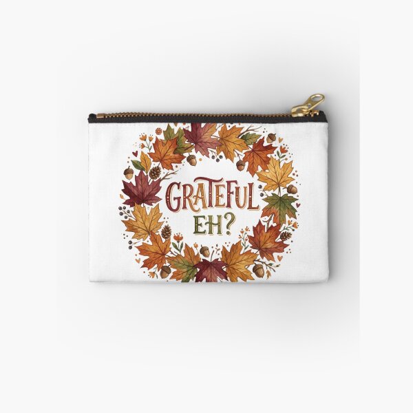 Item preview, Grateful Eh Canadian Thanksgiving Maple Leaf Wreath designed and sold by larbimalki.