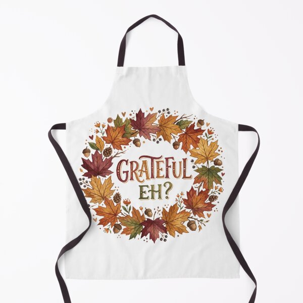 Item preview, Grateful Eh Canadian Thanksgiving Maple Leaf Wreath designed and sold by larbimalki.