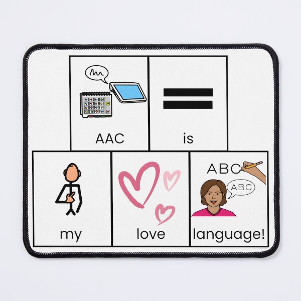 Item preview, AAC is My Love Language for Teachers, SLPs, Assistive Technology Specialist, and Parents designed and sold by AdoraClips.