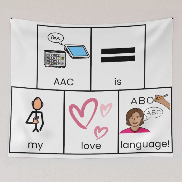 Item preview, AAC is My Love Language for Teachers, SLPs, Assistive Technology Specialist, and Parents designed and sold by AdoraClips.
