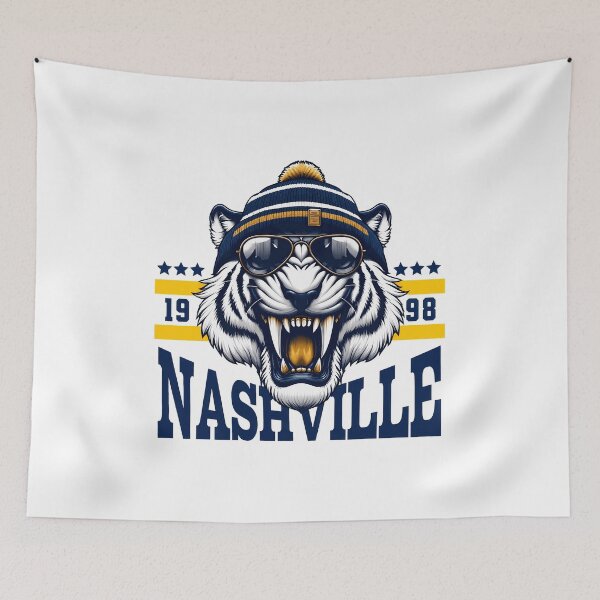 Item preview, Retro Tiger Nashville Style Graphic designed and sold by MatthewCo98528.