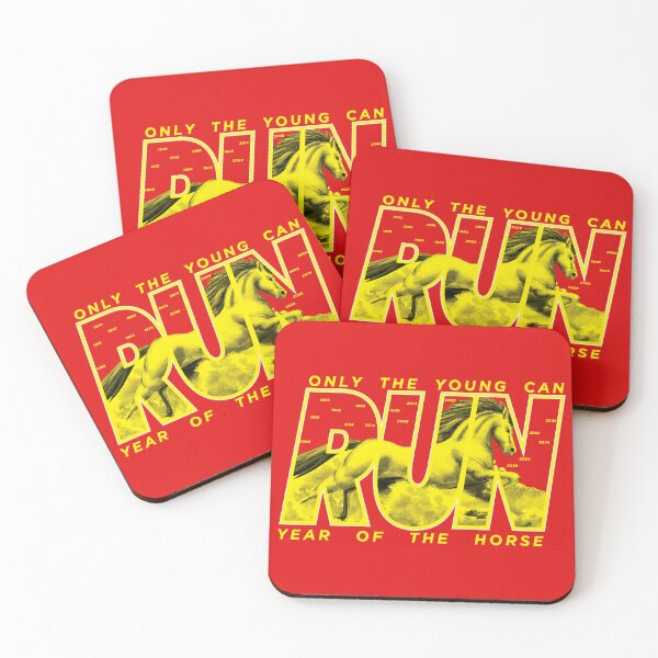 Item preview, Year of the Horse Zodiac: Only The Young... Can Run (Gold) designed and sold by Fans-Lucky-13.