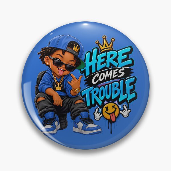 Item preview, Here Comes Trouble - Hip Hop Streetwear Toddler & Kid Art designed and sold by digitalbob60.