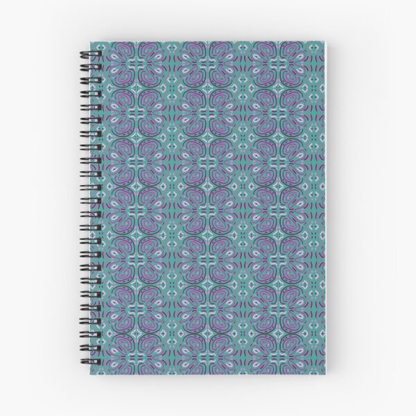 Item preview, Purple Turquoise Flowery Pattern designed and sold by TheGoodBook2.
