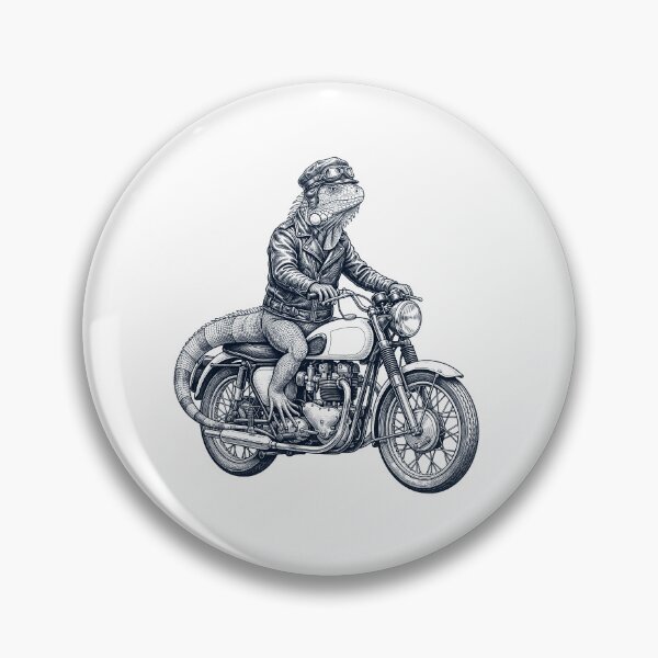 Item preview, Funny Iguana Motorcycle Motorbike Animal Lover designed and sold by dian-rody-crest.