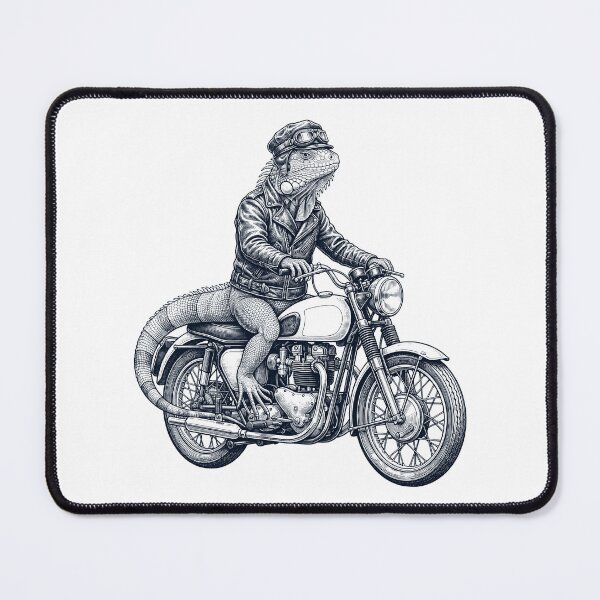 Item preview, Funny Iguana Motorcycle Motorbike Animal Lover designed and sold by dian-rody-crest.