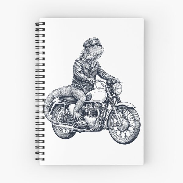 Item preview, Funny Iguana Motorcycle Motorbike Animal Lover designed and sold by dian-rody-crest.