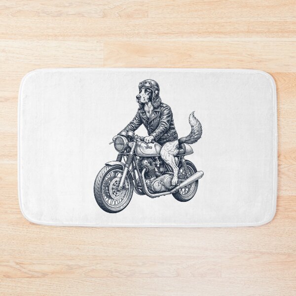 Item preview, Funny Irish Red And White Setter Motorcycle Motorbike Dog Lover designed and sold by dian-rody-crest.