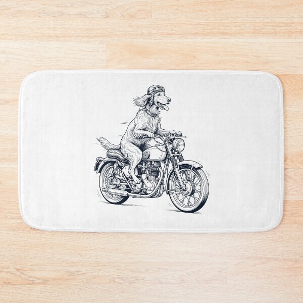Item preview, Funny Irish Setter Motorcycle Motorbike Dog Lover designed and sold by dian-rody-crest.