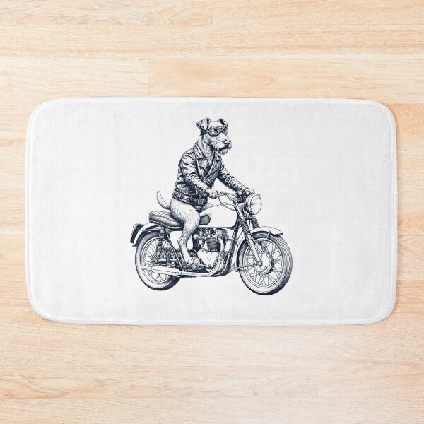 Item preview, Funny Irish Terrier Motorcycle Motorbike Dog Lover designed and sold by dian-rody-crest.