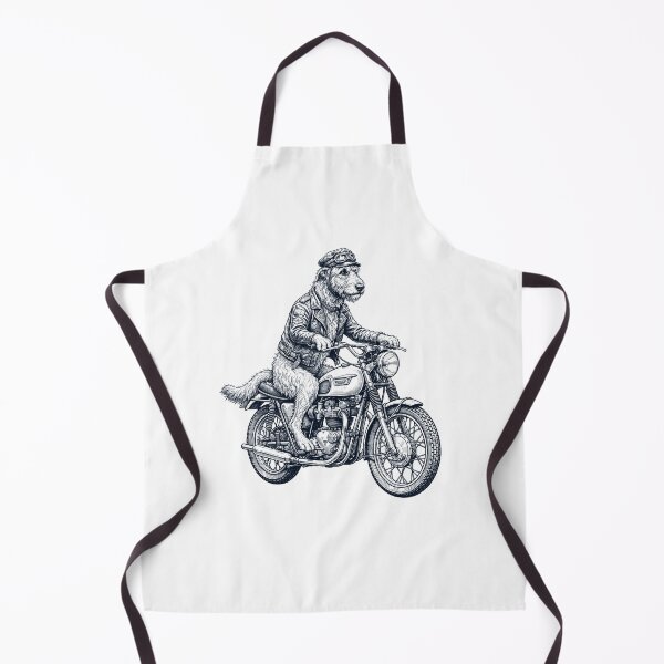 Item preview, Divertido amante de los perros y las motocicletas con lebreles irlandeses. designed and sold by dian-rody-crest.