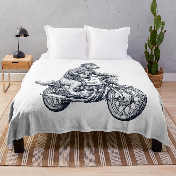 Item preview, Funny Irish Wolfhound Motorcycle Motorbike Dog Lover designed and sold by dian-rody-crest.