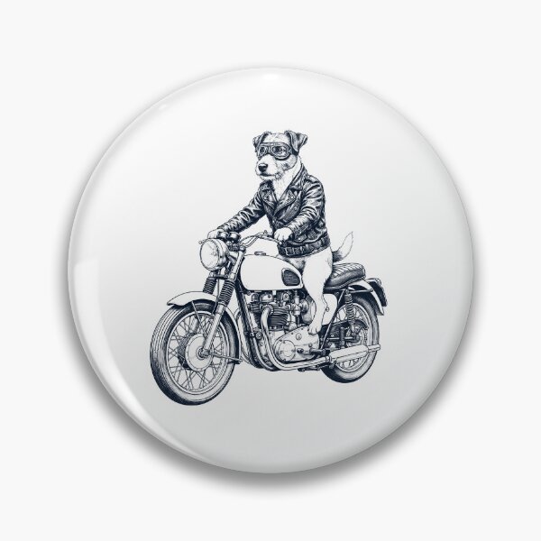 Item preview, Funny Jack Russell Terrier Motorcycle Motorbike Dog Lover designed and sold by dian-rody-crest.