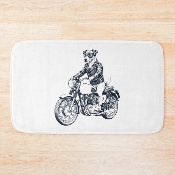 Item preview, Funny Jack Russell Terrier Motorcycle Motorbike Dog Lover designed and sold by dian-rody-crest.