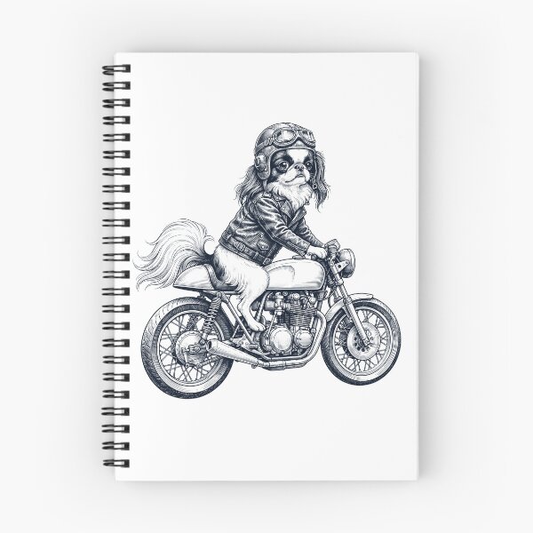 Item preview, Funny Japanese Chin Motorcycle Motorbike Dog Lover designed and sold by dian-rody-crest.