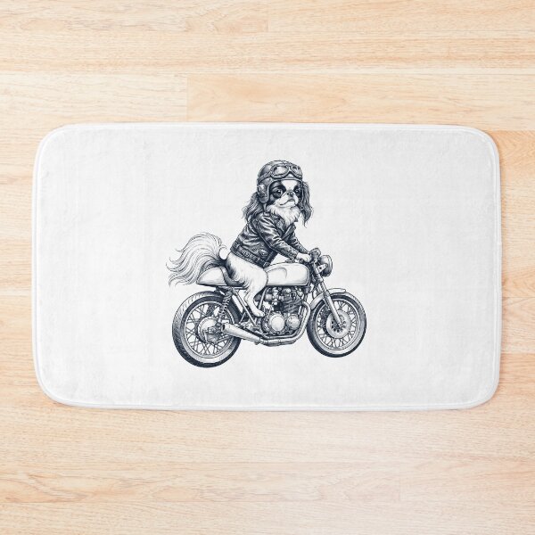 Item preview, Funny Japanese Chin Motorcycle Motorbike Dog Lover designed and sold by dian-rody-crest.