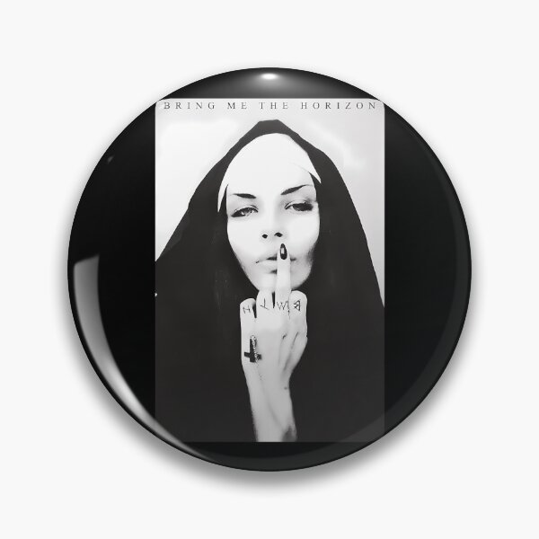 Item preview, Monochromatic Woman In Nun Habit Showing Middle Finger designed and sold by NIZARTKK.
