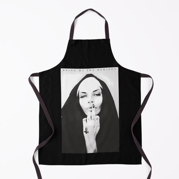 Item preview, Monochromatic Woman In Nun Habit Showing Middle Finger designed and sold by NIZARTKK.