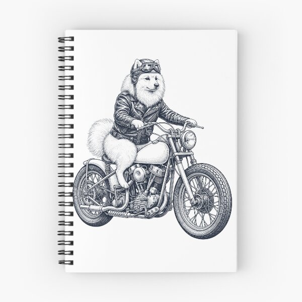 Item preview, Funny Japanese Spitz Motorcycle Motorbike Dog Lover designed and sold by dian-rody-crest.