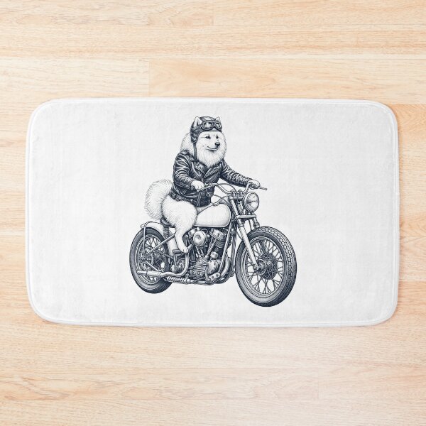 Item preview, Funny Japanese Spitz Motorcycle Motorbike Dog Lover designed and sold by dian-rody-crest.