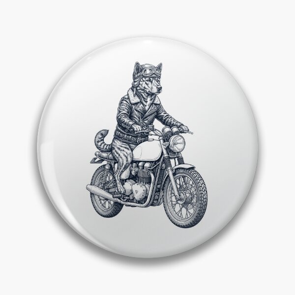 Item preview, Funny Kai Ken Motorcycle Motorbike Dog Lover designed and sold by dian-rody-crest.