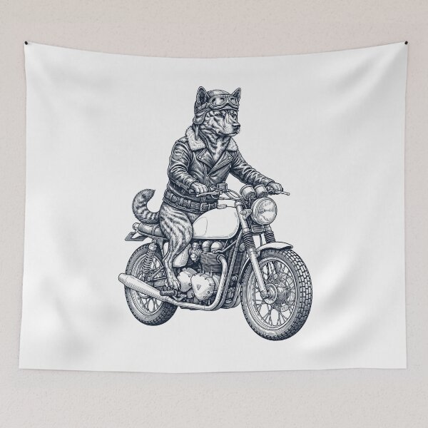 Item preview, Funny Kai Ken Motorcycle Motorbike Dog Lover designed and sold by dian-rody-crest.