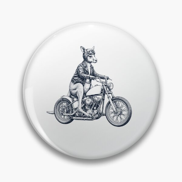 Item preview, Funny Kangaroo Motorcycle Motorbike Animal Lover designed and sold by dian-rody-crest.
