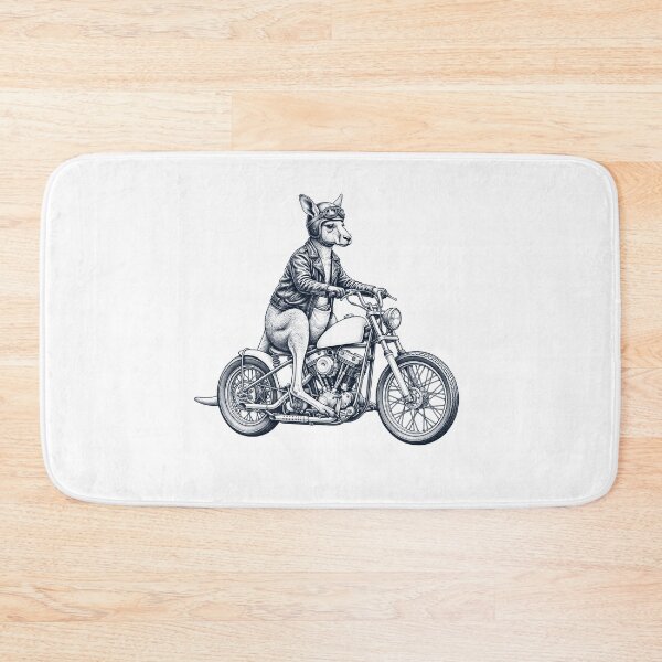 Item preview, Funny Kangaroo Motorcycle Motorbike Animal Lover designed and sold by dian-rody-crest.