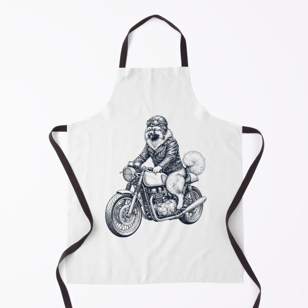 Item preview, Funny Keeshond Motorcycle Motorbike Dog Lover designed and sold by dian-rody-crest.