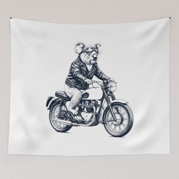 Item preview, Funny Koala Motorcycle Motorbike Animal Lover designed and sold by dian-rody-crest.