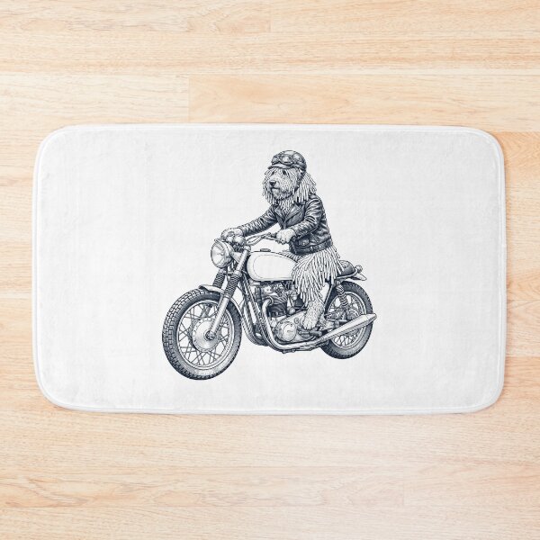 Item preview, Funny Komondor Motorcycle Motorbike Dog Lover designed and sold by dian-rody-crest.