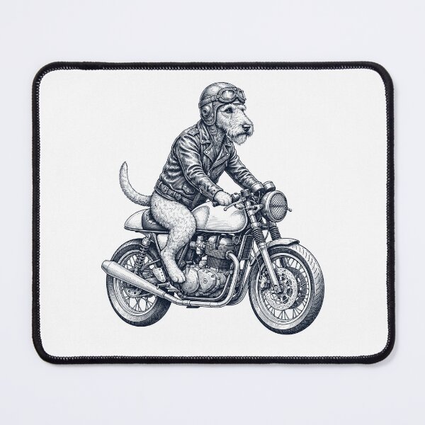 Item preview, Funny Lakeland Terrier Motorcycle Motorbike Dog Lover designed and sold by dian-rody-crest.