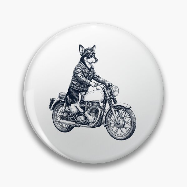 Item preview, Funny Lancashire Heeler Motorcycle Motorbike Dog Lover designed and sold by dian-rody-crest.