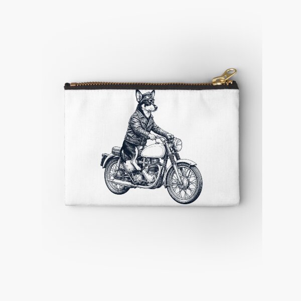 Item preview, Funny Lancashire Heeler Motorcycle Motorbike Dog Lover designed and sold by dian-rody-crest.