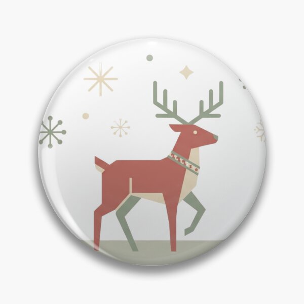 Aperçu de l'œuvre Scandinavian Minimalist Reindeer Christmas Design créée et vendue par larbimalki.