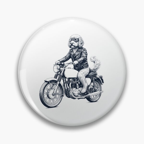 Artikelvorschau, Lustiger Labradoodle, Motorrad, Hundeliebhaber entworfen und verkauft von dian-rody-crest.