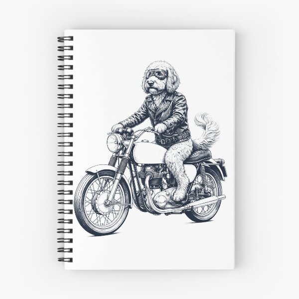 Item preview, Funny Labradoodle Motorcycle Motorbike Dog Lover designed and sold by dian-rody-crest.