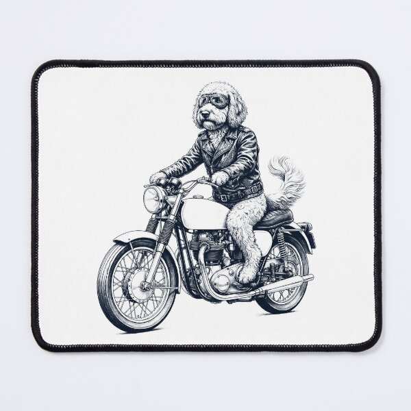 Item preview, Funny Labradoodle Motorcycle Motorbike Dog Lover designed and sold by dian-rody-crest.