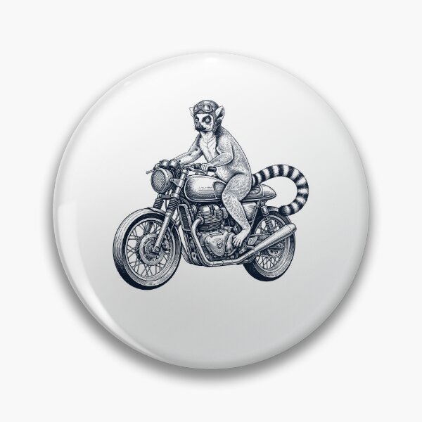 Item preview, Funny Lemur Motorcycle Motorbike Animal Lover designed and sold by dian-rody-crest.